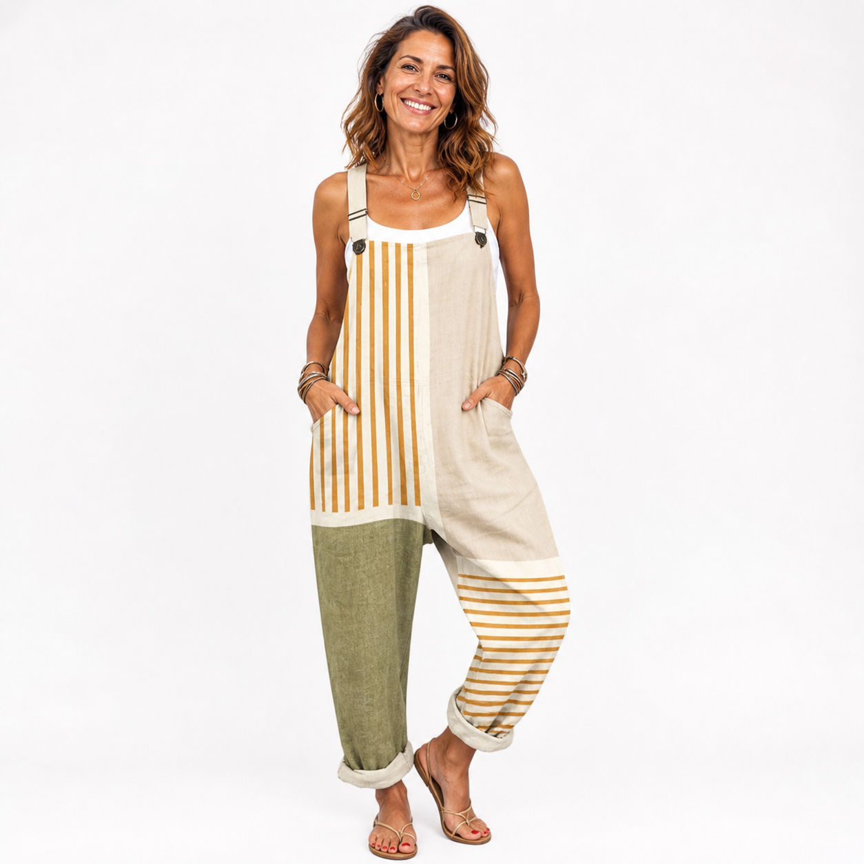 Mono Beige de Rayas
