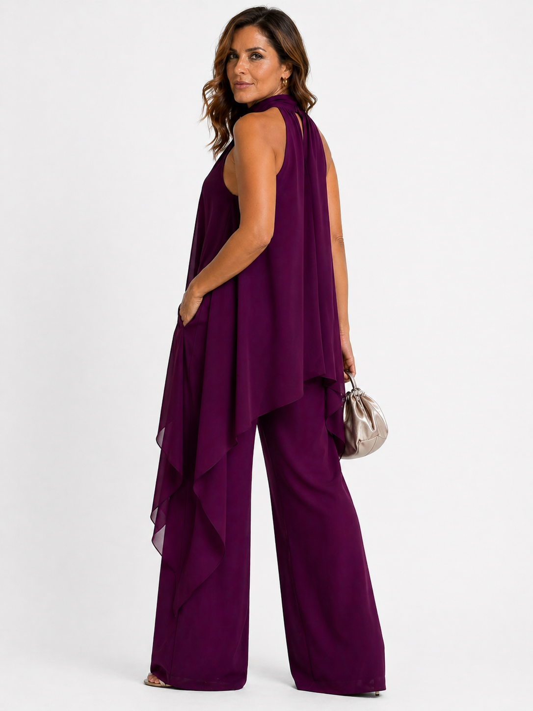 CLARA™ | CONJUNTO ELEGANTE DE CUELLO HALTER