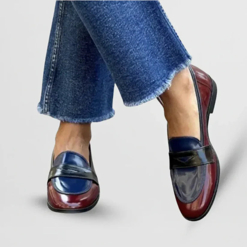 Claudia™ | Mocasines con Diseño Bicolor