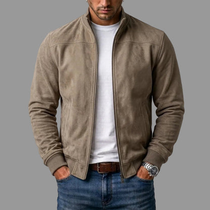 Chaqueta bomber de ante