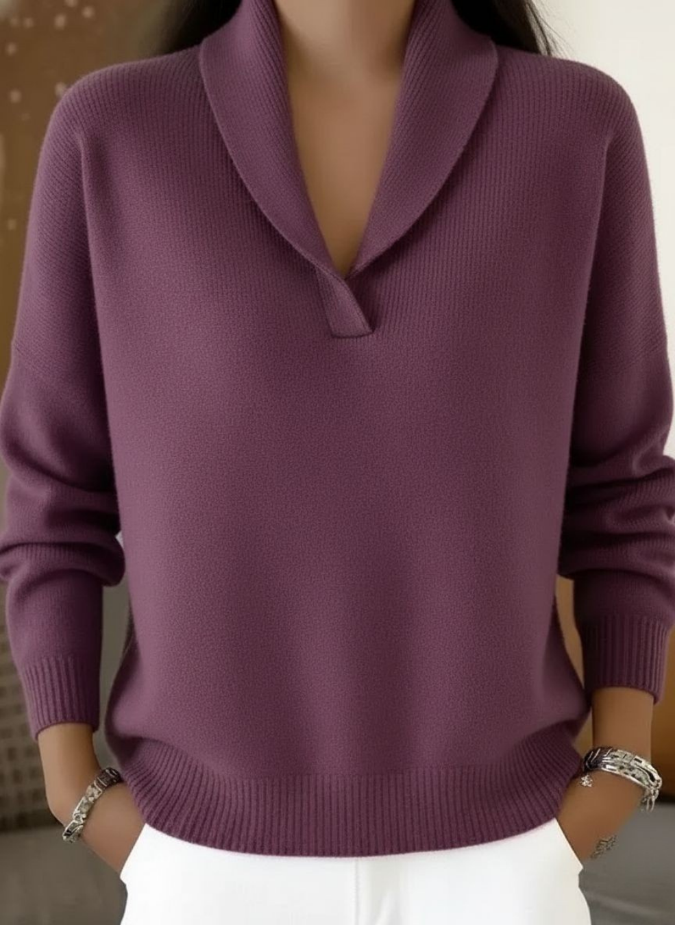 Elisa™ | Jersey con cuello en V