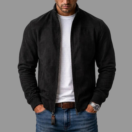Chaqueta bomber de ante