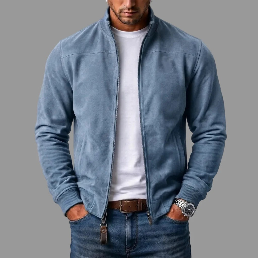 Chaqueta bomber de ante
