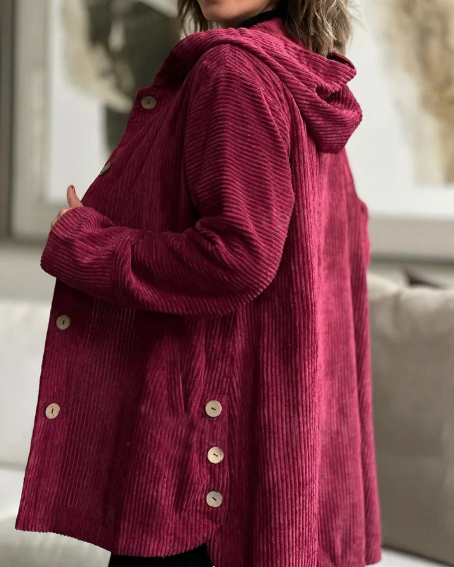 CHAQUETA DE PANA CON CAPUCHA