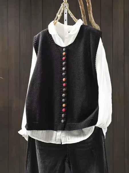 CHALECO DE PUNTO SIN MANGAS