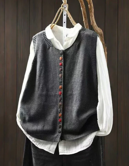 CHALECO DE PUNTO SIN MANGAS