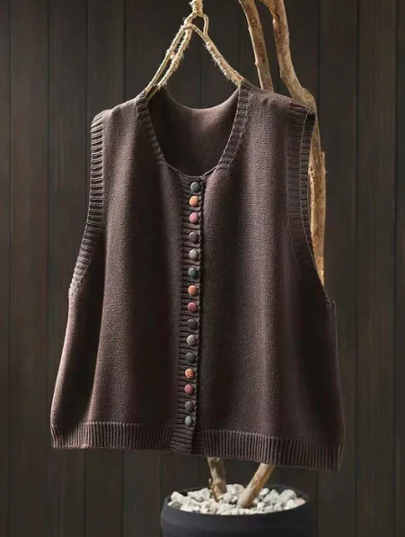 CHALECO DE PUNTO SIN MANGAS