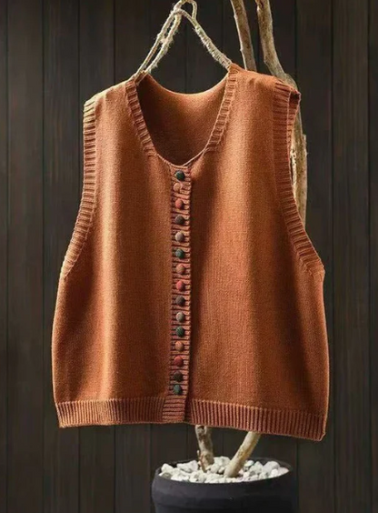 CHALECO DE PUNTO SIN MANGAS