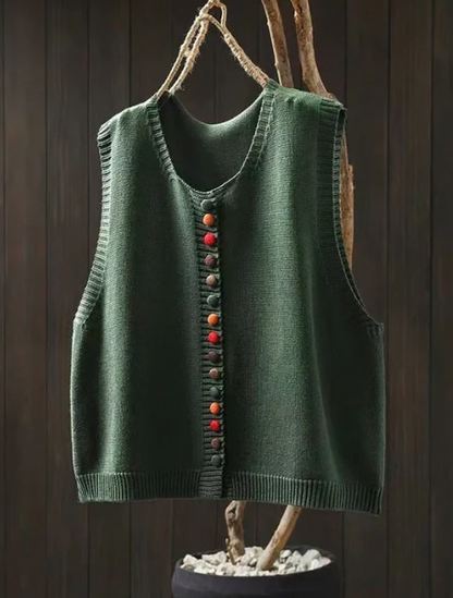 CHALECO DE PUNTO SIN MANGAS
