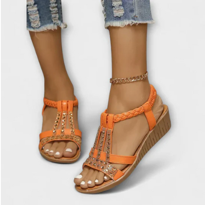 SANDALIAS BRILLANTES DE VERANO