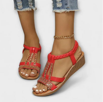 SANDALIAS BRILLANTES DE VERANO