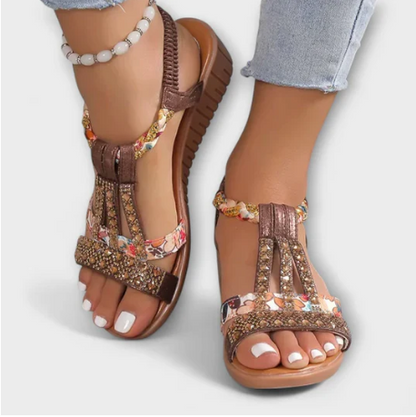 SANDALIAS BRILLANTES DE VERANO
