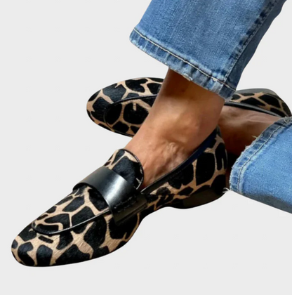 Léonie™ | Mocasines de Leopardo