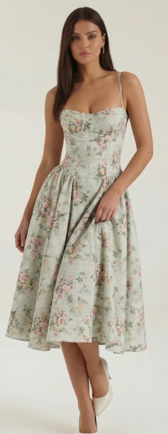 Vestido Midi Floral