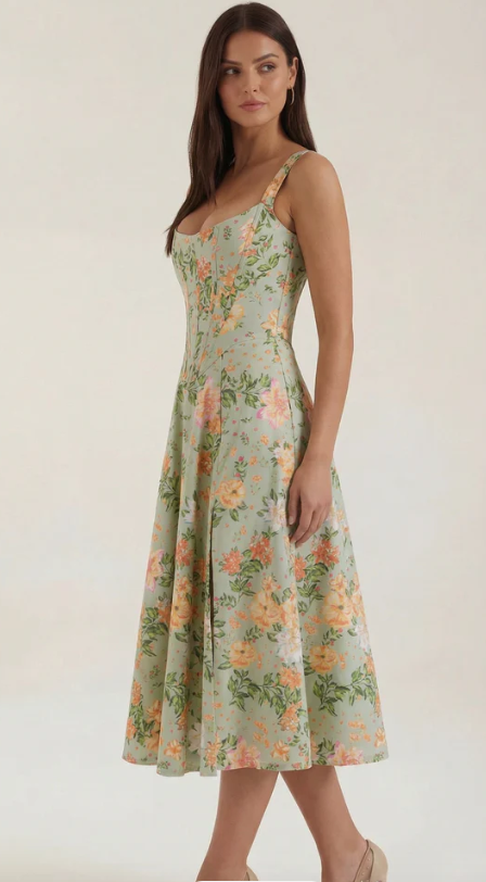 Vestido Midi Refinado