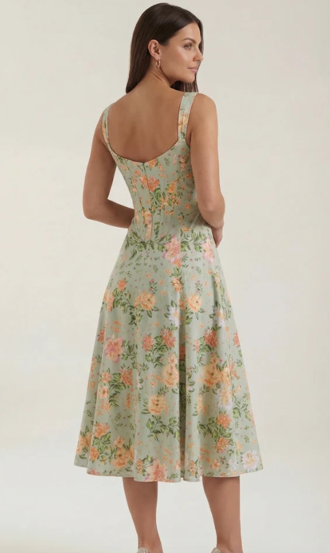 Vestido Midi Refinado