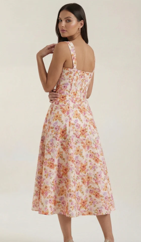 Vestido Midi Refinado