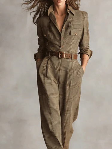 Ana™ | Mono Elegante de Cuadros