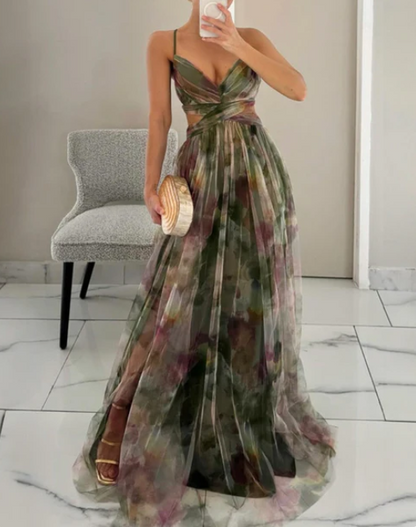 Giselle™ | Vestido largo con estampado floral