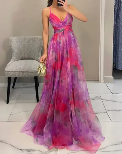 Giselle™ | Vestido largo con estampado floral