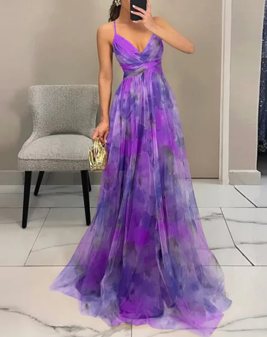 Giselle™ | Vestido largo con estampado floral