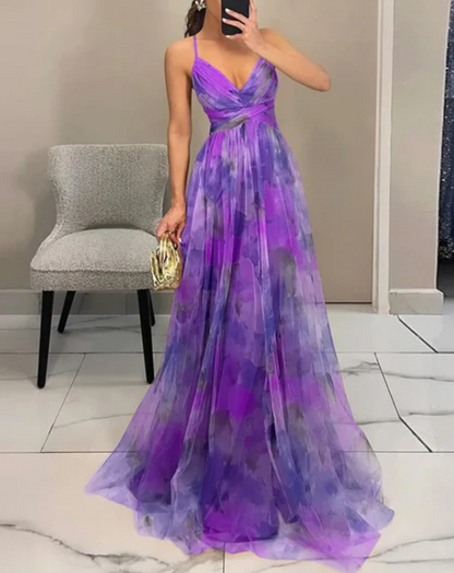 Giselle™ | Vestido largo con estampado floral