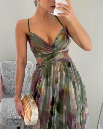 Giselle™ | Vestido largo con estampado floral