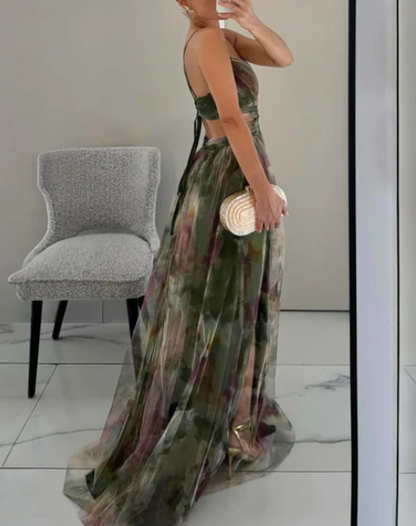 Giselle™ | Vestido largo con estampado floral
