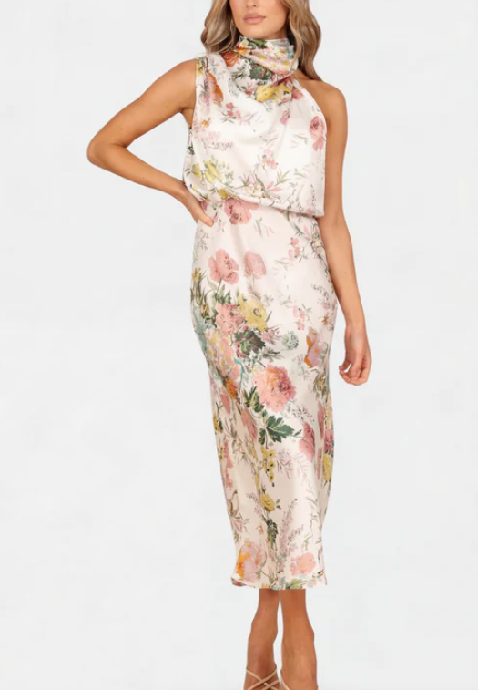 Lisa™ | Vestido Halter Floral