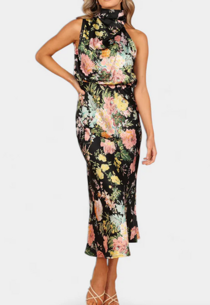 Lisa™ | Vestido Halter Floral