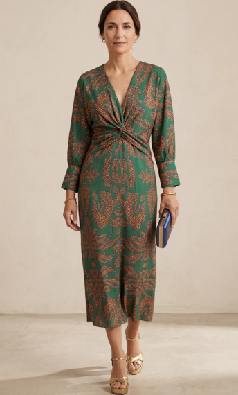 Isadora™ | Vestido Midi con Estampado de Encanto Atemporal