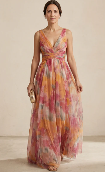 Giselle™ | Vestido largo con estampado floral