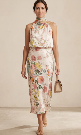 Lisa™ | Vestido Halter Floral