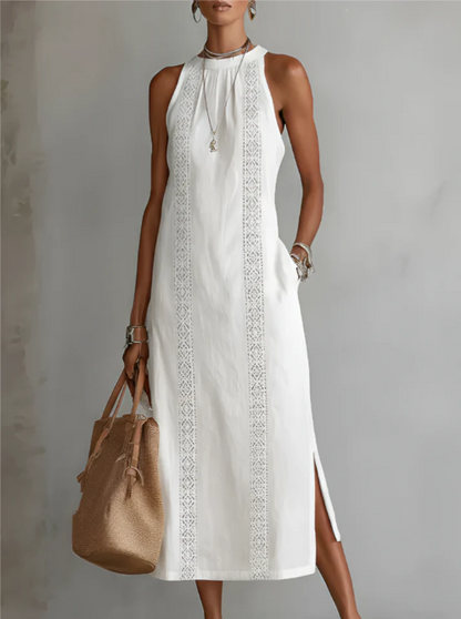 JIMENA™ | VESTIDO MIDI DE LINO