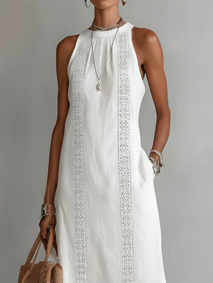 JIMENA™ | VESTIDO MIDI DE LINO
