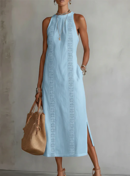 JIMENA™ | VESTIDO MIDI DE LINO