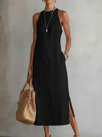 JIMENA™ | VESTIDO MIDI DE LINO