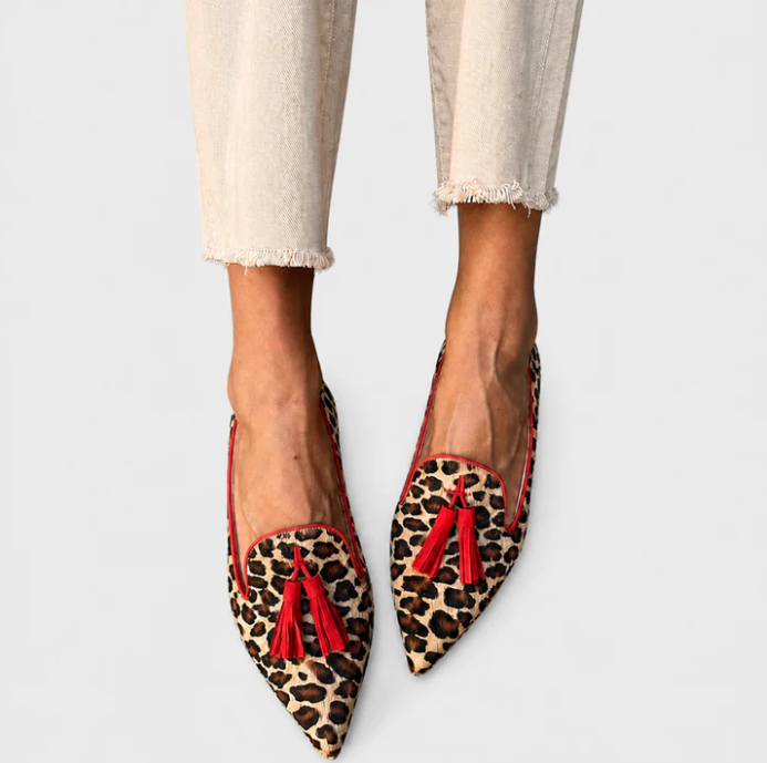 Nela™ | Mocasines de leopardo