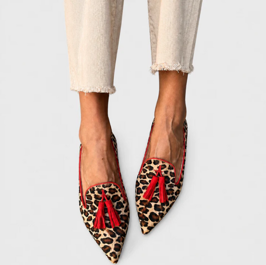 Nela™ | Mocasines de leopardo