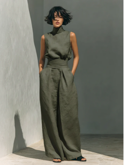 MARÍA™ | CONJUNTO DE LINO MINIMALISTA