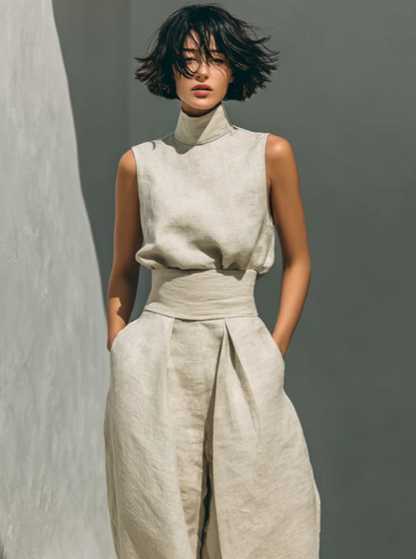 MARÍA™ | CONJUNTO DE LINO MINIMALISTA