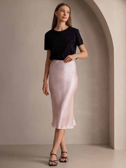 FALDA CLÁSICA Y ELEGANTE DE SEDA
