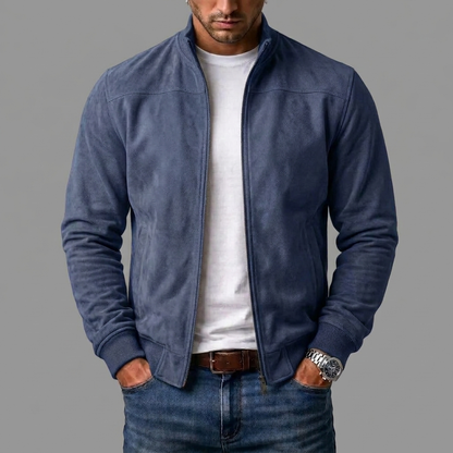 Chaqueta bomber de ante