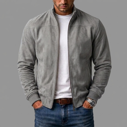 Chaqueta bomber de ante