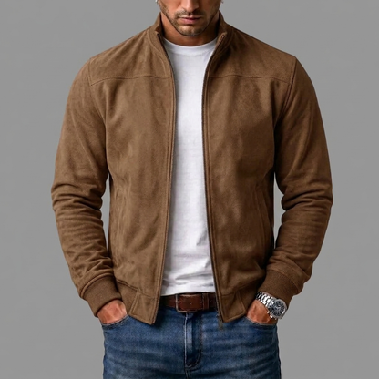 Chaqueta bomber de ante