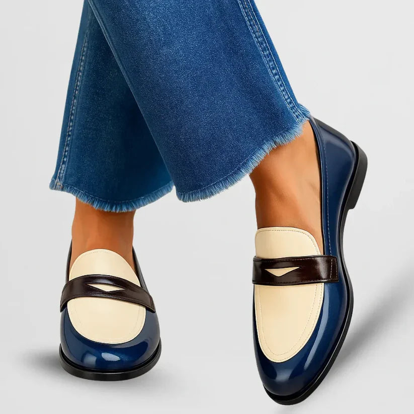 Claudia™ | Mocasines con Diseño Bicolor