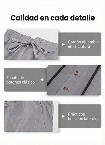 Conjunto para hombre: camiseta holgada con capucha y pantalones 