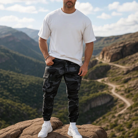 Pantalones de camuflaje de alta calidad para hombre.