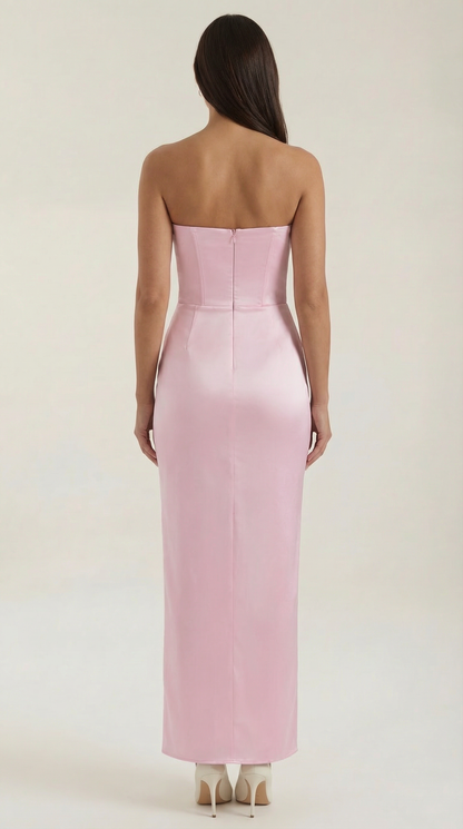 Vestido Largo de Corte Corset