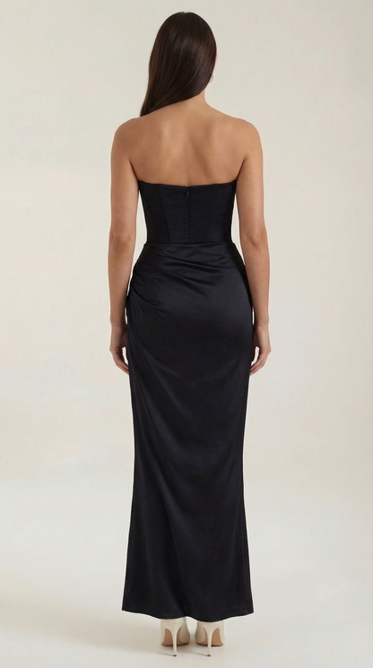 Vestido Largo de Corte Corset